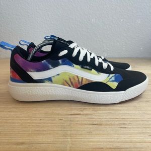 VANS UltraRange Exo Tie Dye Black Marshmallow Sneaker Shoe 10.5 Brand New